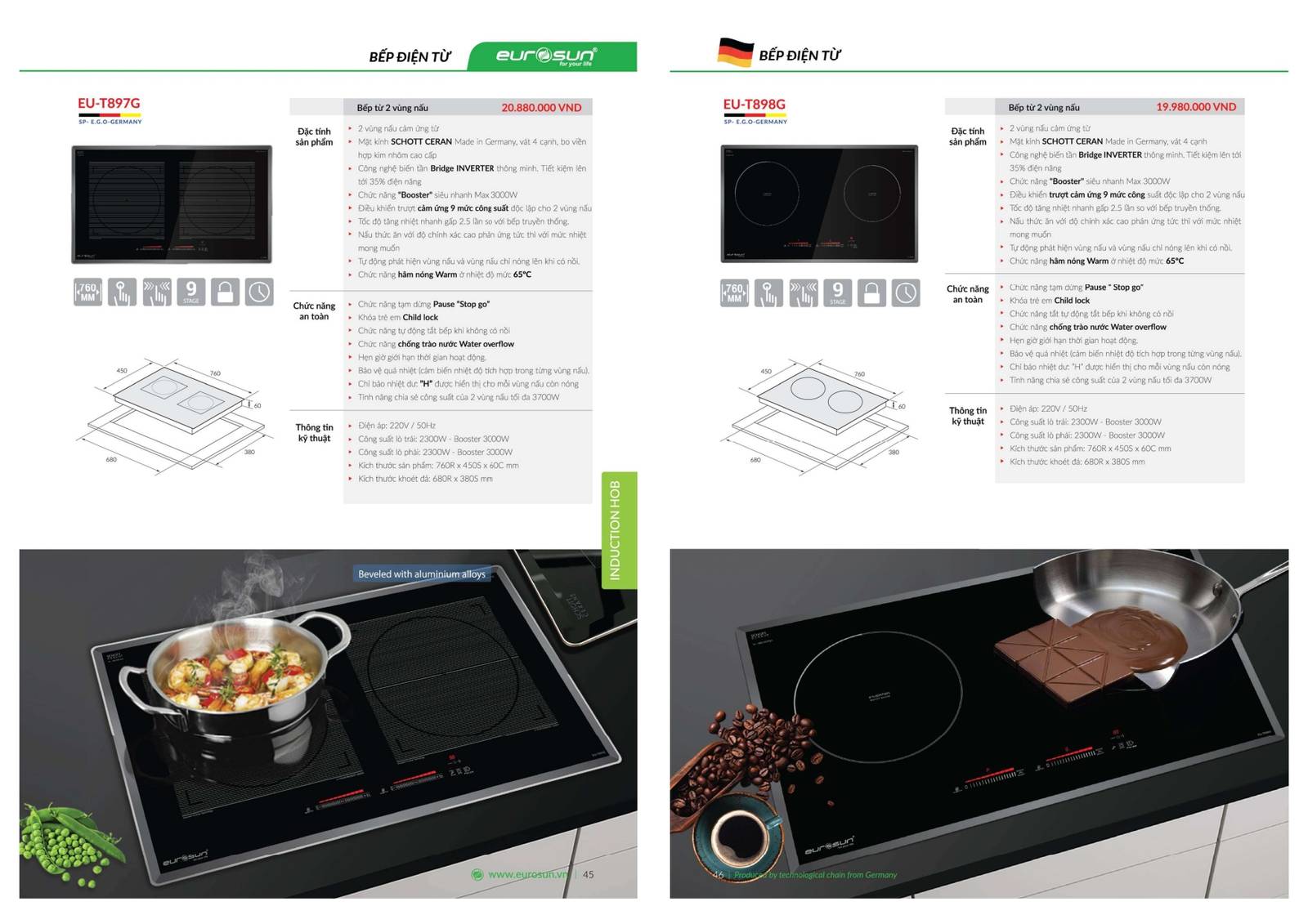 Thiết bị nhà bếp EUROSUN Catalogue và Bảng giá mới nhất /Page 23